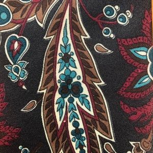 Mens Tie DiMaro Elegante Dark brown  light brown turquoise burgundy Ivory